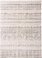 Rugshop Geometric Boho Area Rug – Gray Tribal Pattern - Image 2