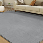 Solid Washable Area Rug by CASTLYE