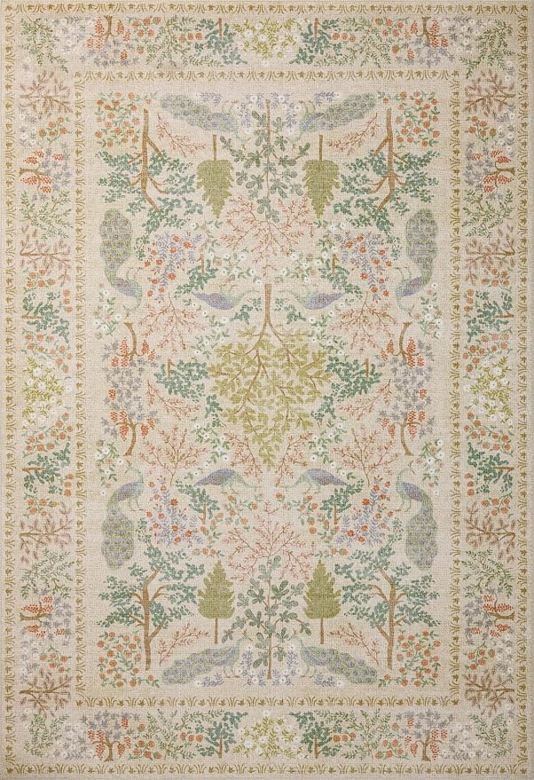 Loloi Rifle Paper Co. Canopy Collection CNP-05 Ivory 2'-3" x 3'-9" Accent Rug - Image 2