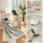 zesthome 8x10 Area Rugs for Living Room, Non-Slip Backing Washable Rugs - Image 4
