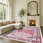 Fame Rugs Turkish Rug. Washable Vintage Oriental Antique Inspired Traditional by FameRugs