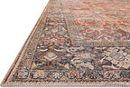 Loloi Layla Collection LAY-02 Spice/Marine 2'-6" x 9'-6" .13" Thick Runner Rug - Image 4