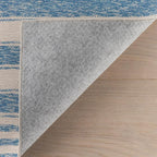 Dash & Albert Vion Blue Machine Washable Rug, Runner-2.5 X 8 Feet - Image 6