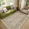 Washable 4x6 Rugs for Living Room, Boho Non-Slip Vintage Distress Small Rugs by Hedwior