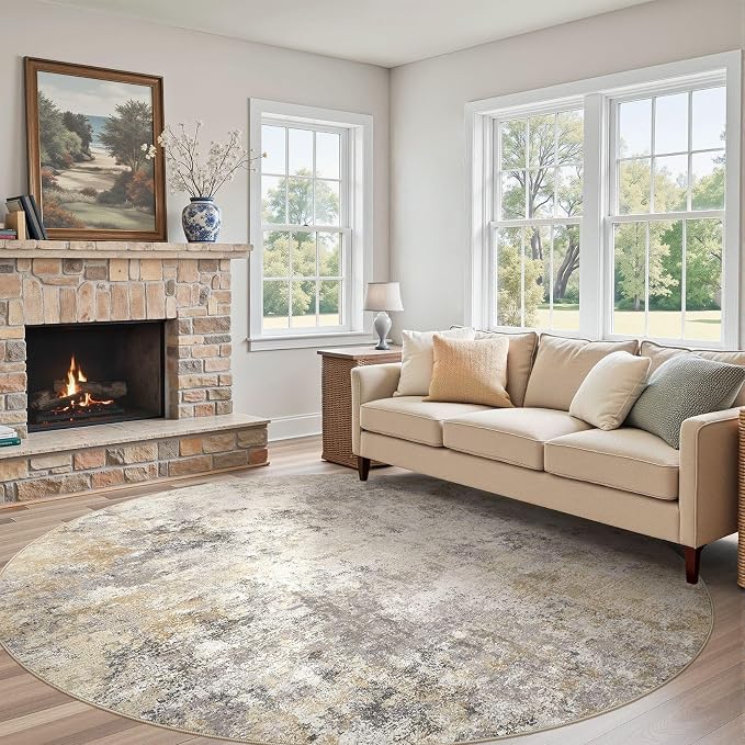 10ft Round Area Rug Living Room Rugs - Image 3