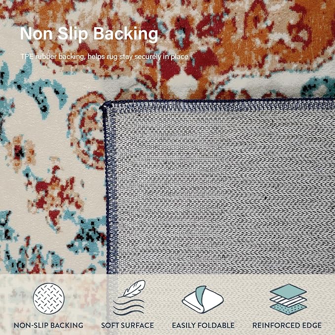 Lahome Area Rugs 9x12 Living Room Rug, Large Boho 9 x 12 Area Rugs - Image 5