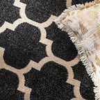 Rugs.com Lattice Collection Rug – 7' x 10' Black Medium Rug Perfect - Image 8