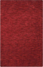 Rugsotic Carpets Hand Knotted Gabbeh Wool 8'x11' Area Rug Solid Red L00111 - Image 2