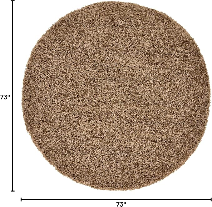 Unique Loom Solid Shag Collection Area Rug - Image 2