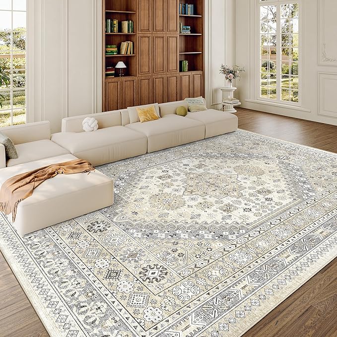 zesthome 10x12 Area Rugs, Stain Resistant Washable Rug, Ultra-Thin Rugs by Zesthome