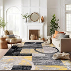 Rugshop Contemporary Circle Design Area Rug, Fade-Resistant Carpet - Image 7