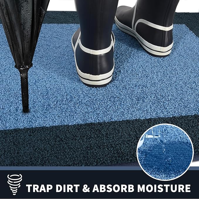 PURRUGS Dirt Trapping Door Mat 20" x 32", Non-Slip/Skid Machine Washable - Image 3