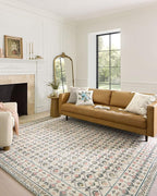 Loloi Rifle Paper Co. Eden Collection EDE-03 Lattice Ivory 2'-6" x 11'-6" by Loloi