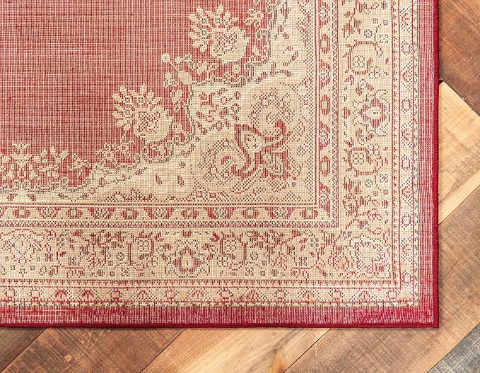 Unique Loom Reza Collection Traditional Persian Style Area Rug, 9 ft 10 in x 13 - Image 8