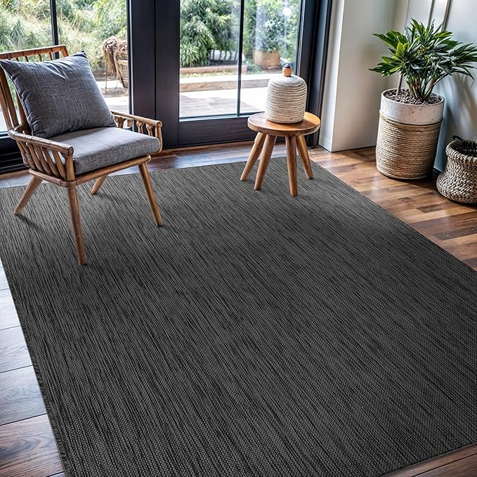 CAMILSON Outdoor Rug 9x12 Modern Area Rugs - Image 7