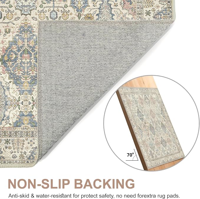 Bavni Area Rug 2X3, Small Aesthetic Entryway Rug, Non Slip Rugs - Image 8