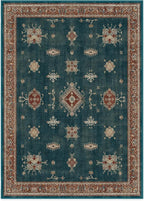 RUGGABLE Washable Vintage Area Rug – Verena Teal Blue 10x14, Stain-Resistant - Image 3