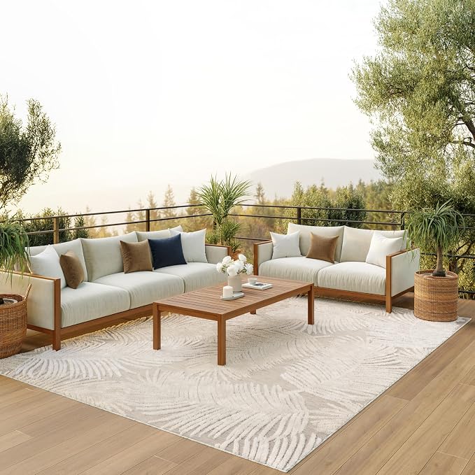 Nourison Home Suncoast Beige 7'10" x 9'10" Area Rug by NourisonHome