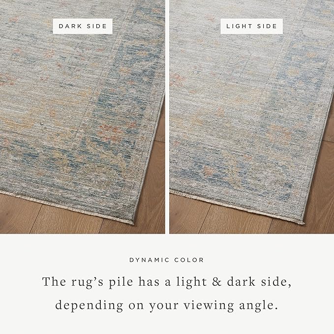 Loloi Magnolia Home by Joanna Gaines Millie Collection MIE-04 Slate/Multi 9'-6" - Image 4