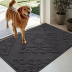 COSY HOMEER Door Mat 24”x36”, Absorbent Dirt Trapper Entryway Rugs, Non-Slip - Image 9