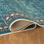 Antep Rugs Alfombras Modern Bordered 2x7 Non-Skid Low Profile Pile Rubber - Image 3