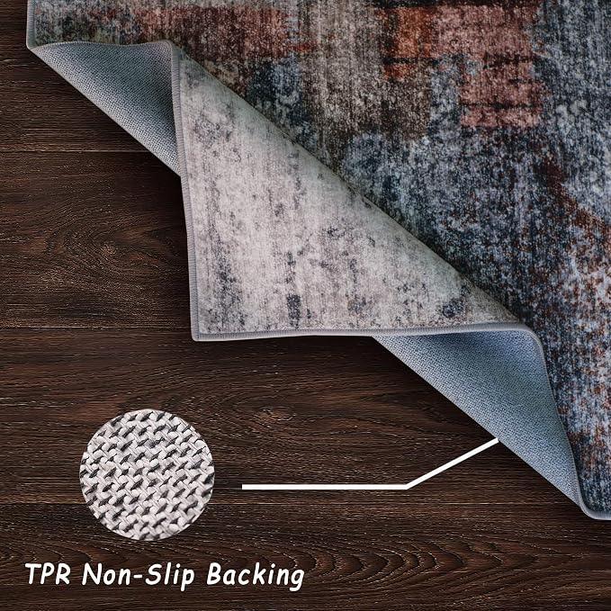 vivorug Grey Runner Rug 2x10 Machine Washable Rug - Image 4