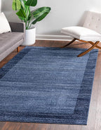 Rugs.com Angelica Collection Rug – 10' x 13' Navy Blue Medium Rug Perfect by Rugscom