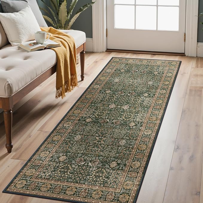 Bavni 2'6''x7 Rug Runners for Hallways, Washable Runner Rug Non Slip, Vintage - Image 5