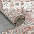6x9 Area Rugs for Living Room Ultra-Soft Washable Rug Vintage Distressed Boho - Image 4