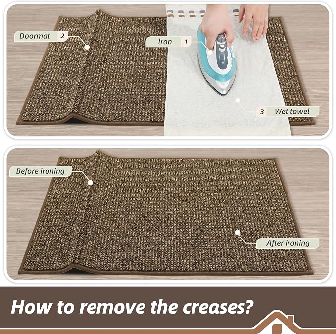 BEQHAUSE Dirt Trapper Door Mat 32" x 48", Non-Slip Washable Doormats Entrance - Image 9