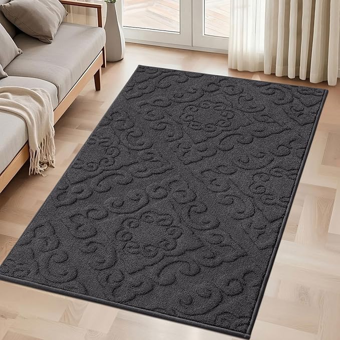 COSY HOMEER Door Mat 36”x60”, Absorbent Dirt Trapper Entryway Rugs, Non-Slip - Image 9
