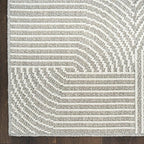 Nourison Home Textured Home Grey Ivory 3'11" x 5'11" Area Rug - Image 7