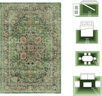 5x7 Area Rugs for Living Room Ultra-Soft Washable Rug Vintage Distressed Boho - Image 8