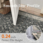 HUGEAR 8x10 Machine Washable Rugs Black Beige Hallway Large Area Rug Indoor - Image 5