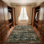 4x6 Area Rug for Bedroom Machine Washable, Non Slip Vintage Floral Kitchen Rugs - Image 7