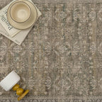 4x6 Brown Area Rug Washable Vintage Distressed Office Carpet Low Pile Entryway - Image 7