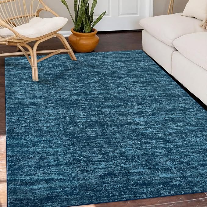 RUGSREAL 5x7 Living Room Area Rugs Modern Solid Color Area Rug Non-Slip Floor - Image 8