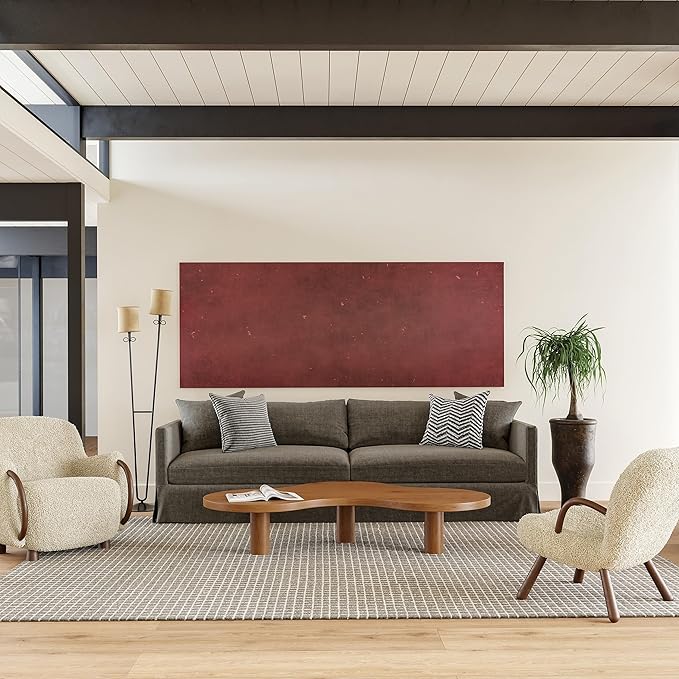 Rugs USA Melrose Grey, Wool & Cotton, Soft and Cozy, High Traffic, Stain by RugsUSA