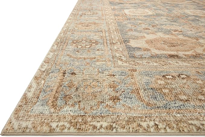 Loloi Margot Collection MAT-03 Ocean/Spice 2'-6" x 11'-6" Runner Rug feat. - Image 4