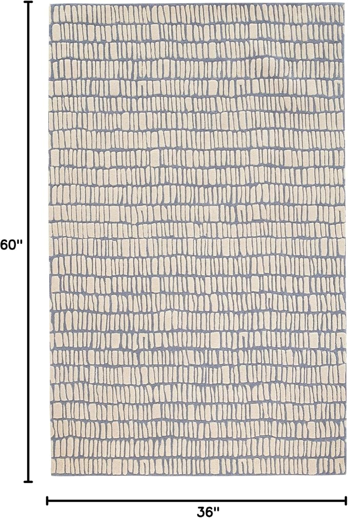 Dash and Albert Roark Pewter Blue Hand Tufted Wool Rug, 3 X 5 Feet - Image 2
