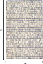 Dash and Albert Roark Pewter Blue Hand Tufted Wool Rug, 3 X 5 Feet - Image 2