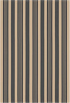 KOZYFLY Striped Outdoor Rug 5x7 Ft Area Rug Brown and Black Washable Indoor - Image 7