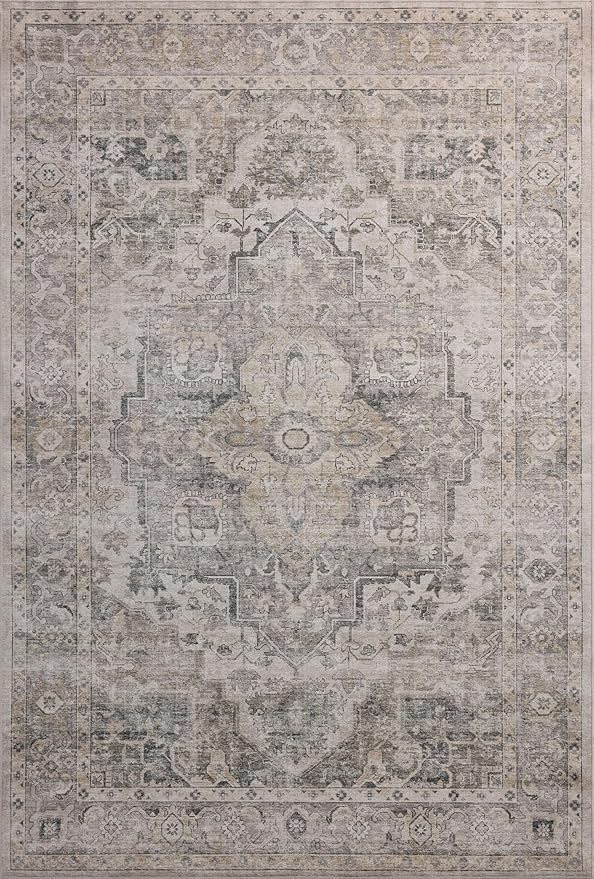 Loloi Amber Lewis Josie Collection JOS-03 Silver/Natural 5'-0" x 7'-6" - Image 4