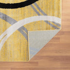 Rugshop Wavy Circles Design Area Rug, Carpet - Image 6
