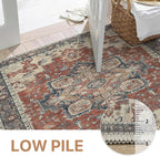 GENIMO 2'6''x8 Runner Rugs for Hallway, Machine Washable Non Slip Vintage Rugs - Image 4
