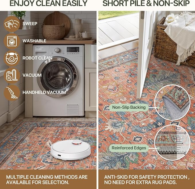 Bavni Runner Rug, Machine Washable Rugs - Image 3