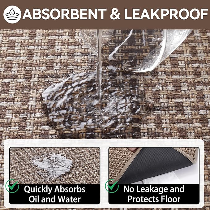 Door Mat 31x47, Dirt Resistant and Absorbent, Non-Slip Rubber Backing Floor Mats - Image 7