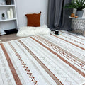 Alfa Rich 7x10 Beige Terracotta Washable Area Rugs by AlfaRichRugs