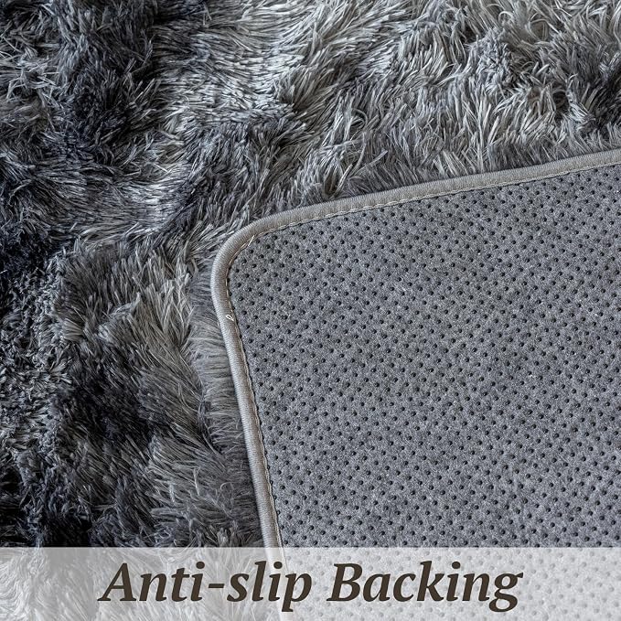 4x6 Area Rugs for Living Room Bedroom, Soft Fluffy Shaggy Bedside Rug, Indoor - Image 10