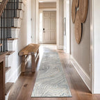 Rugshop Marble Swirl Distressed Gray Area Rug Modern Indoor Rug - Image 7